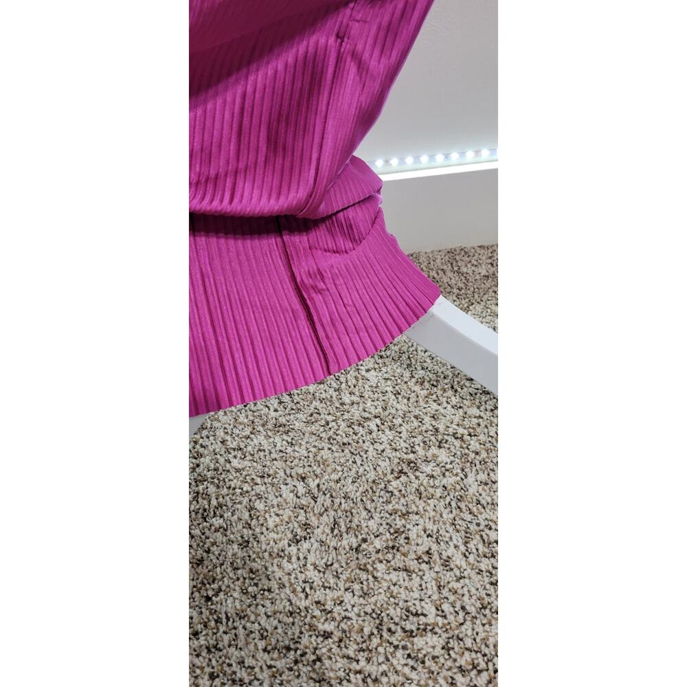 Show Po Dress Womens 14 One Shoulder Vibrant Bold Sexy Dress Long Whimsical NWT - Picture 7 of 13